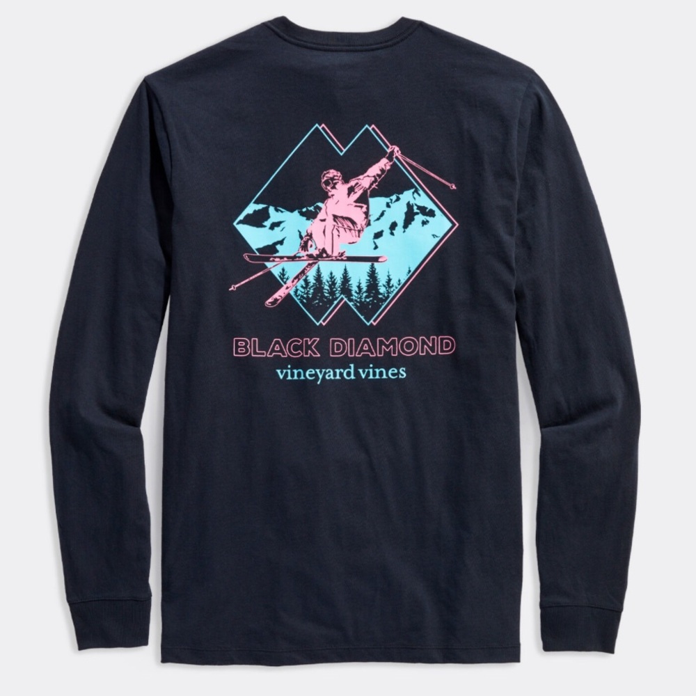 Vineyard Vines Black Diamond Long-Sleeve
Pocket Tee XXL